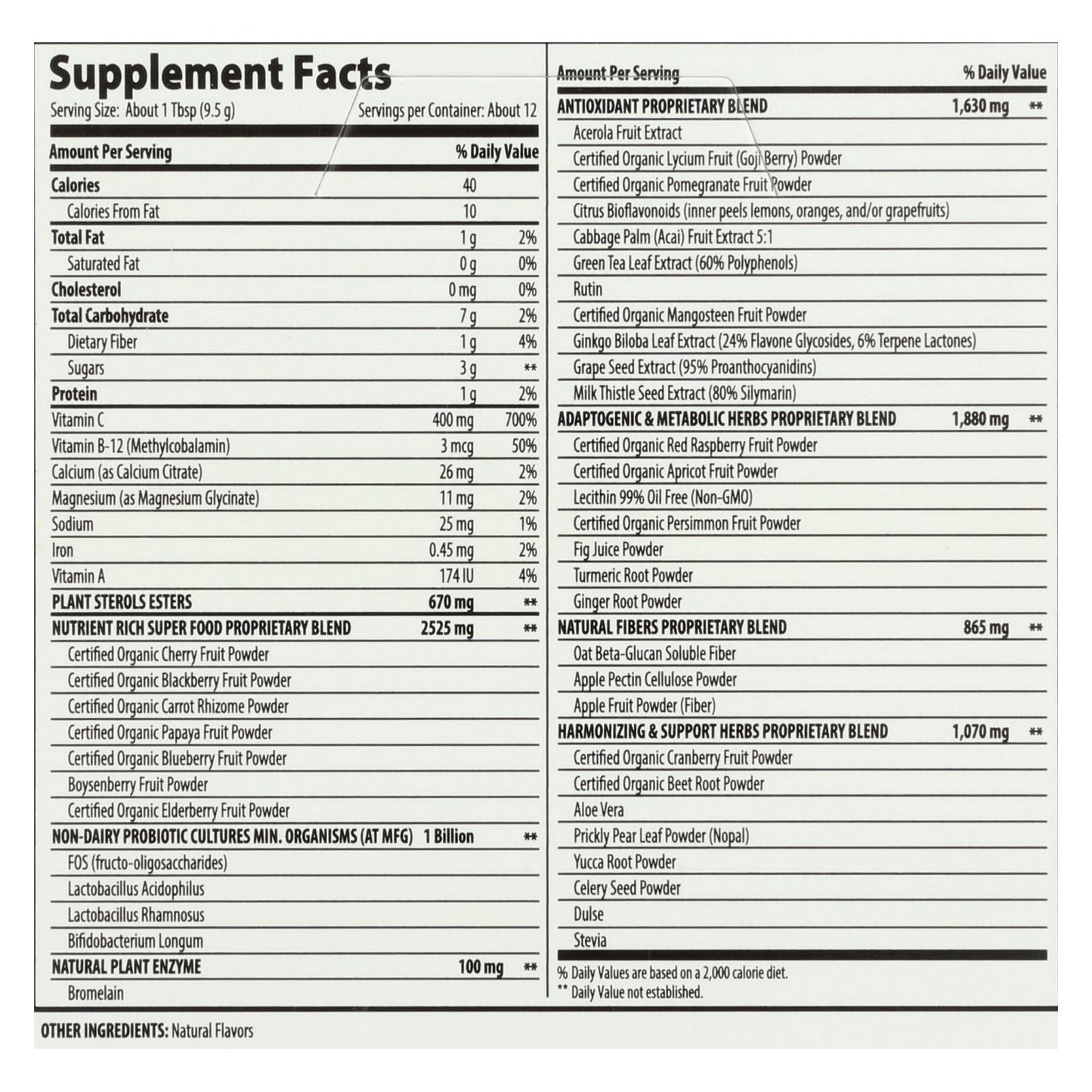 Macrolife Naturals Miracle Reds Antioxidant Super Food