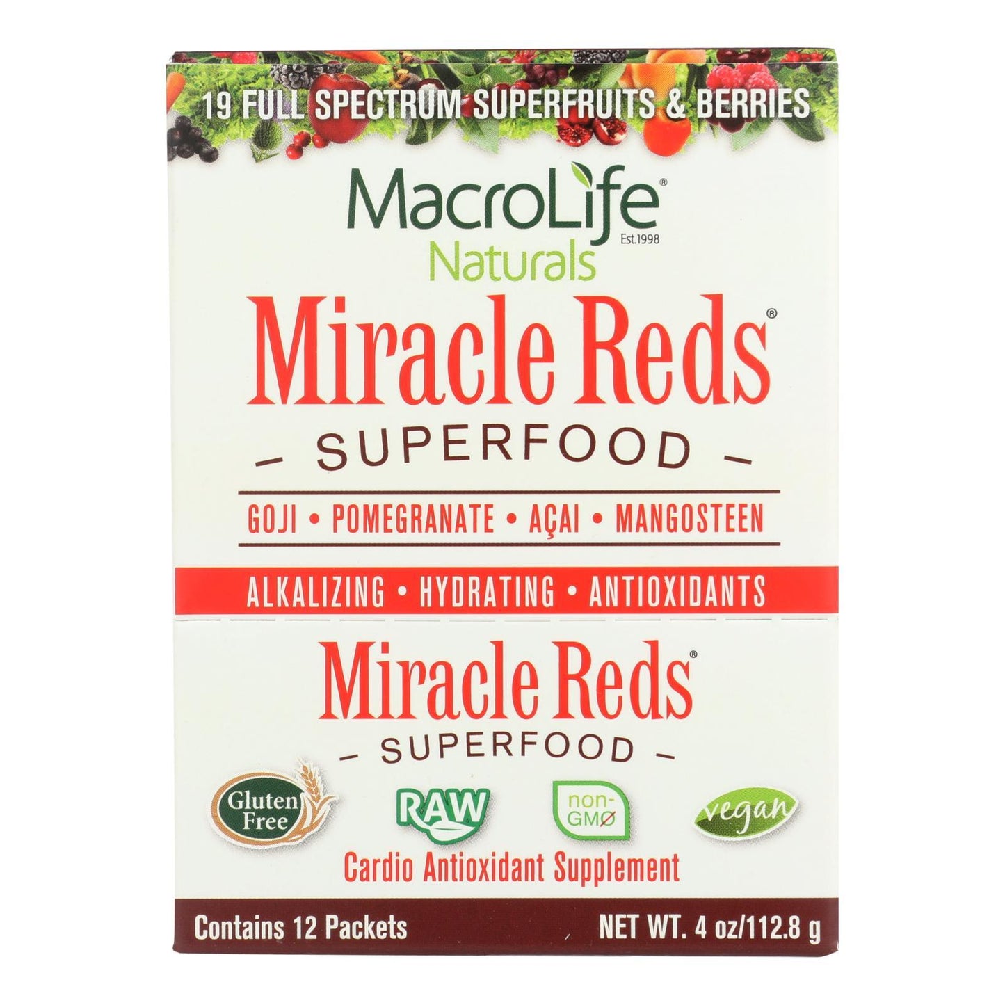 Macrolife Naturals Miracle Reds Antioxidant Super Food