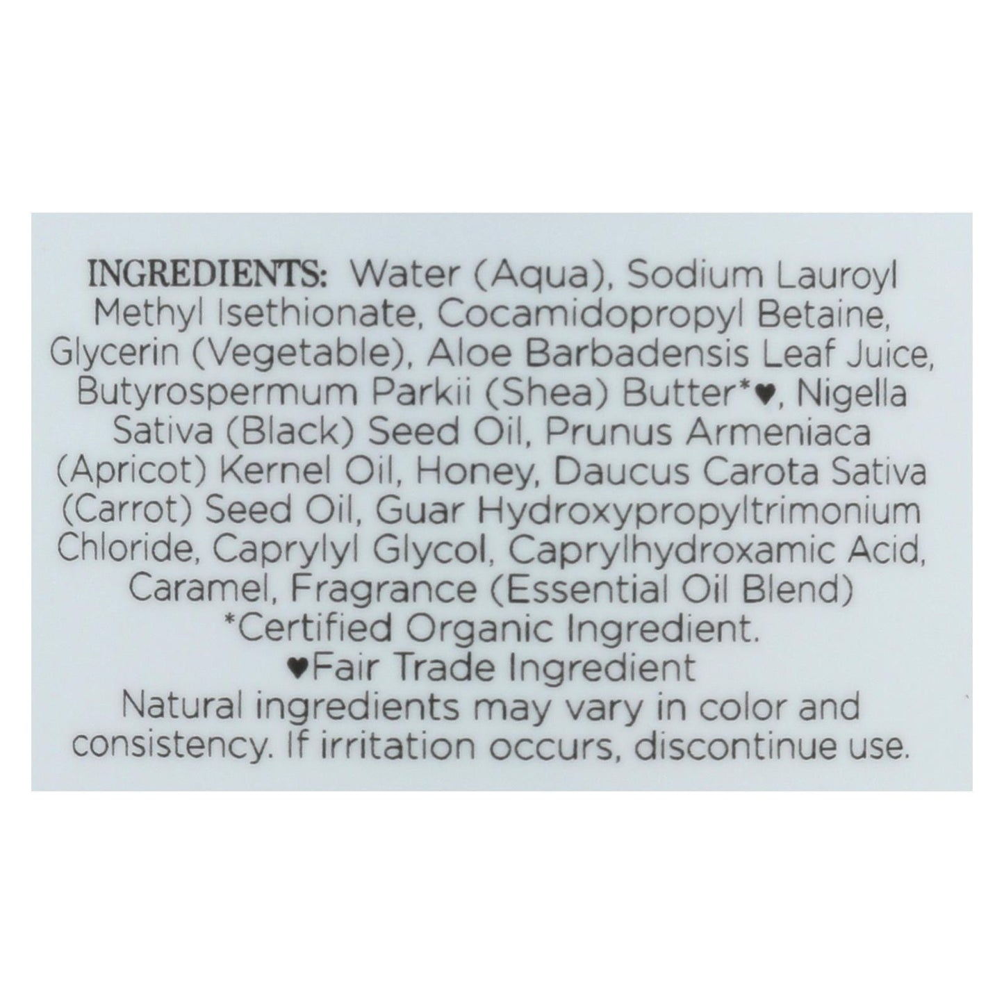 Nubian Heritage Honey & Black Seed Body Wash